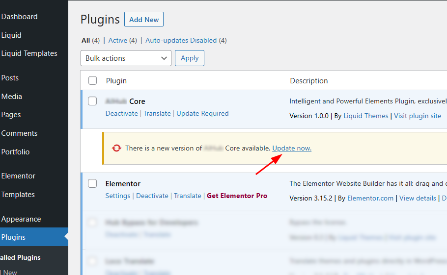 Updating Theme LogisticsHub Theme Documentation